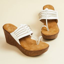 Melange by Lifestyle Women Open Toe Wedge Heel Sandals-33