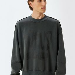 Koton Men Printed Round Neck Long Sleeves Pullover Sweatshirt-picture-36