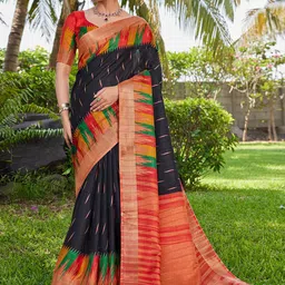 KALINI Woven Design Bomkai silk Saree-image-62