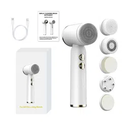OPURA 6 In 1 Electric Facial Cleanser & Massager- White-42