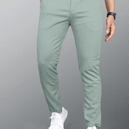 INDICLUB Men Relaxed Formal Trousers-picture-17