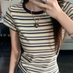 StyleCast x Revolte Women Horizontal Stripes Striped Regular Top-image-69