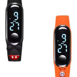 TARIDO Men Dial & Straps Digital Watch TD4_BLACK+ORANGE-10