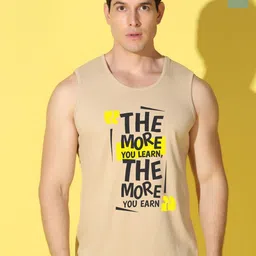 WOOSTRO Pack Of 2 Printed Combed Cotton Gym Vests VWS26(MORE RUST)(ALONE LGTGREEN)-image-13