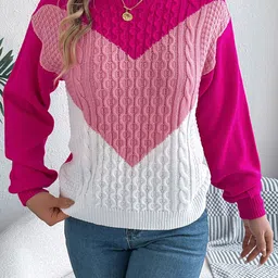 StyleCast x Revolte Women Colourblocked Pullover-image-11