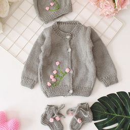 Woonie Infant Embroidered Baby Apparel Gift Set-picture-18