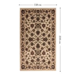 Sapana Carpet-Mats Cream-Coloured Traditional No Shredding Polypropylene Carpet image 3