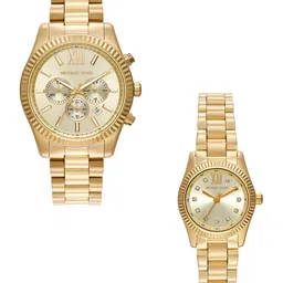 Michael Kors Women Pack of 2 Dial & Stainless Steel Straps Analogue Watch MK4950SET-picture-13