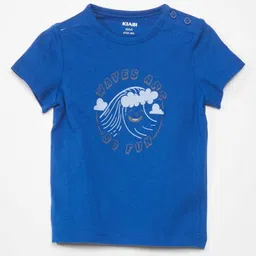 KIABI Boys Graphic Printed Pure Cotton T-shirt-16