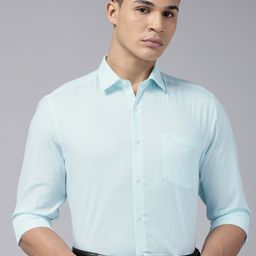 Arrow Pure Cotton Manhattan Slim Fit Self Design Textured Formal Shirt-picture-18