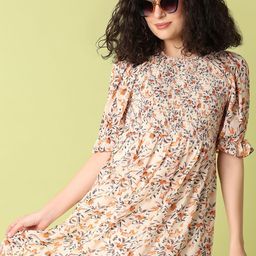 V-Mart Women Floral Printed  A-Line Dress-image-97