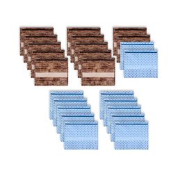 Aura Brown & Blue 24 Pieces Printed Single Saree Bags Organisers-picture-2