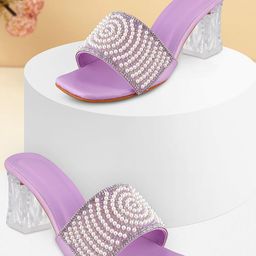 HUNYZA FOOTWEAR Women Block Mules-image-29