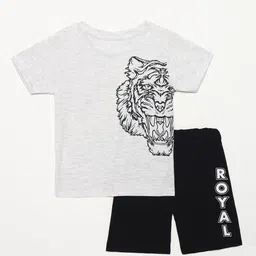 YK Boys Printed T-shirt with Shorts-51