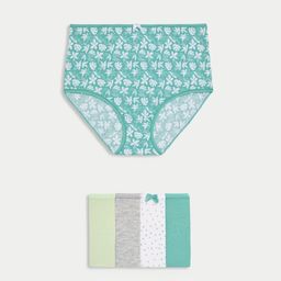 Marks & Spencer Pack Of 5 Printed Boy Shorts Briefs T615105XBRIGHT AQUA-image-95