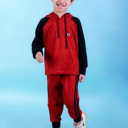 CHANDRIKA Boys Maroon Clothing Set-image-93