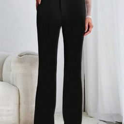 KERI PERRY Women Relaxed Straight Leg High-Rise Trousers-image-16