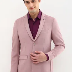 Allen Solly Notched Lapel Single-Breasted Slim-Fit Blazer-15