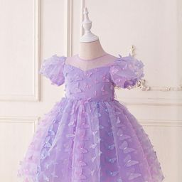 StyleCast x Revolte Girls Puff Sleeve Fit & Flare Midi Dress-image-54