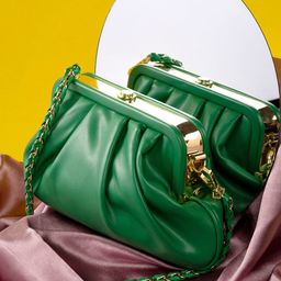 HAUTE SAUCE by Campus Sutra Green Solid PU Sling Bag-41