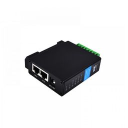 Waveshare RS232 RS485 to RJ45 Ethernet Serial Server, RS232 And RS485 Dual Channels Independent Operation, Dual Ethernet Ports, common netowrk port image 2