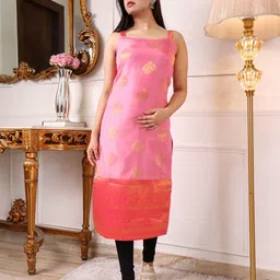 KALINI Woven Design Straight Kurta-55