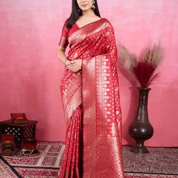 Durga Textile Woven Design Zari Kanjeevaram Saree-picture-32