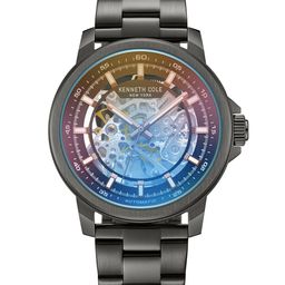 Kenneth Cole Men Printed Dial & Textured Straps Analogue Automatic Watch KCWGY2104110MN-1