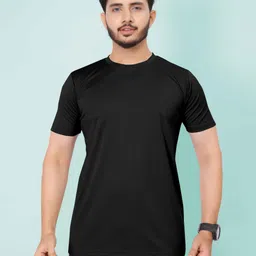 Moda Rapido Men Monochrome Applique T-shirt-image-95
