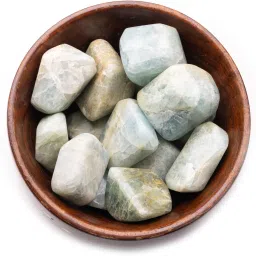 aquamarine-tumbled-wooden-bowl Regular Asymmetrical Crystal Pebbles-image-74