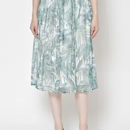 Moda Rapido Women Flared Knee Length Skirts-image-47