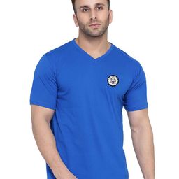 Blisstone Men V-Neck Applique Slim Fit T-shirt-picture-38