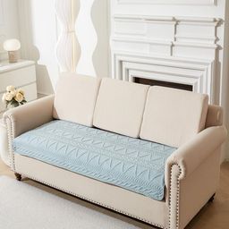 HOUSE OF QUIRK Three Seater Sofa Mat Slipcovers Anti-Slip Stretch Seat Pad Sofa Mat-image-43