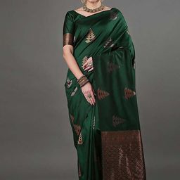 BerMondsey Women Woven Design Banarasi Saree-image-60