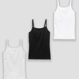 YUV Girls Pack of 3 Padded Camisoles-image-13
