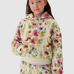 GAP Girls Floral Printed Hoodie With Kangaroo Pocket-image-91