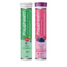 Fixuphealth Set Of 2 Glutathione Vit C AloeVera -15 Tablet & Multivitamins- 20 Tablets image 1