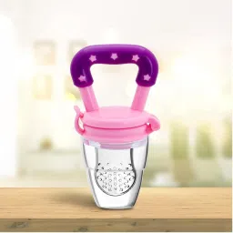 muphin trading company Silicone Fruit Feeder Nibbler with Extra Mesh for Baby 6 to 12 Months, Infant Teether and Feeder image 3
