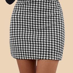 QIOA Printed Pencil Mini Skirt-picture-38