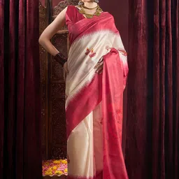 Mitera Ethnic Motifs Silk Blend Garad Saree-image-35