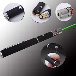 ASenterprises Green Laser Light Disco Pointer Pen with Adjustable Cap to Change Design image 2