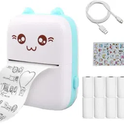 IMMUTABLE Pocket Mini Printer - Wireless Bluetooth, Fast Photo Output JKV11 Multi-function Monochrome Label Printer-1