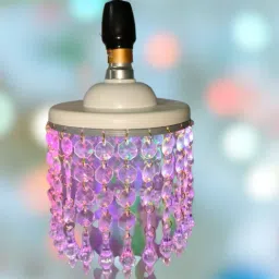 CIRAMA MultiColor Crystal Chandelier Jhoomer Hanging LED Bulb Ceiling Lamp Chandelier Ceiling Lamp-9