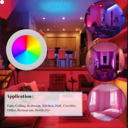 mnlight 9 watt down Light 3-1 Mini Indora Light pack of 8 ( multi color) Ceiling Light Ceiling Lamp image 3
