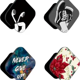 iCopertina Pack Of 4 Never Give Up Sneakers And Patterns Mobile Holder-picture-12