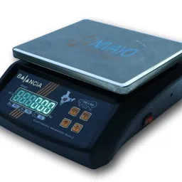 NIVAYO Balancia 30kg Steel Plate Double Display High Quality Weight Machine For Kitchen/Shop With Power Adapter & 4V Re-Chargeable Battery Weighing Scale (Black) (Platform Size- 170 x 210mm, Dual Display, On Off Memory Function,grocery,kata,taraju,shop,computer electronic vajan kata , tarazu , jewellery , sabzi ,4V Re-Chargeable Battery) # Made in India Weighing Scale (Black) Weighing Scale (Black) Weighing Scale (Black) RT- J-100, Weighing Scale (Black) Weighing Scale image 2