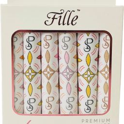 FILLE Women's Handkerchief 100% Pure Cotton Premium Handkerchief Luxury Collection ["Multicolor"] Handkerchief-image-66