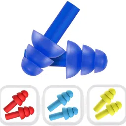 Ear Plugs Soft Silica Gel Noise Reduction-Random Color-4 Pairs Ear Plug-image-17
