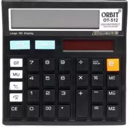 Calculator Orbit OT-512 Large Display 12 Digits Black Color Basic Calculator-picture-0