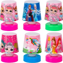 LED Night Lamps for Kids Girls Combo of Cartoon Theme Printed Study Table LED Lamp Stander Size Perfect for Kids Room (Pack of 6) Random Design Multi Color Table Lamps Lamp Shade-20